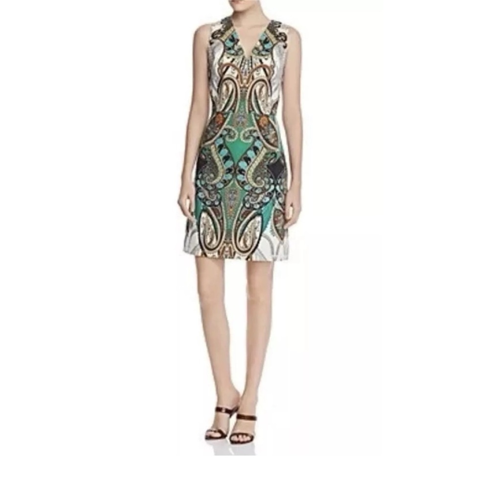 Kobi Halperin Black and White Sleeveless Sheath Mini Dress